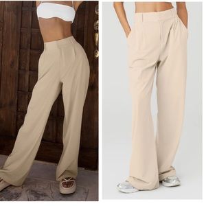 COPY - Alo Dreamscape Trouser Macadamia XS hemmed shorter